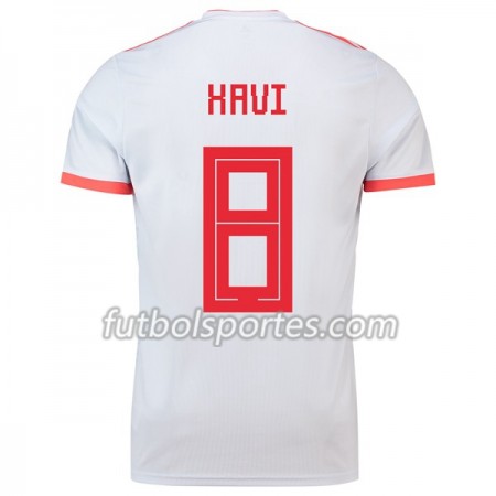 Camisetas España Xavi 8 Segunda Equipacion Mundial 2018